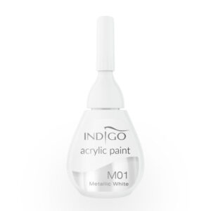 Acrylic paint M01 - Metalic White - Wedding