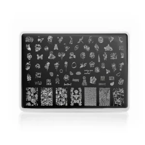 Stamping plate Spring 01 - 1pcs