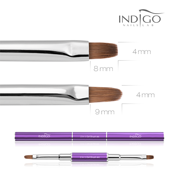 2 σε 1 Gel Brush no. 4
