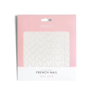 French Nail Stickers Rose Gold 1pcs