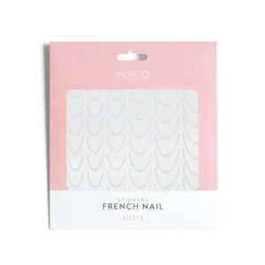 French Nail Stickers Silver 1pcs